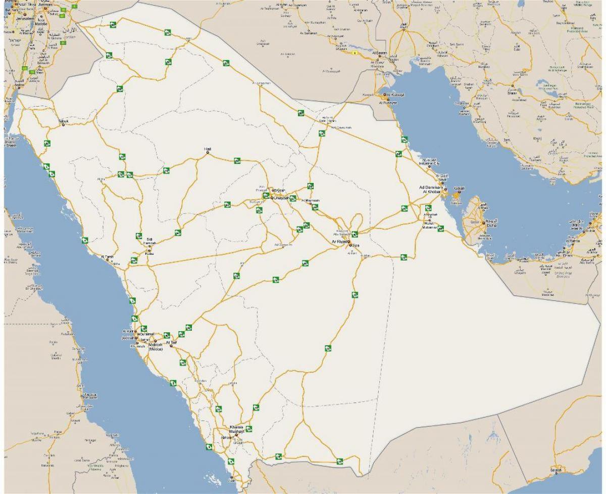 Kartta yksityiskohtaiset Saudi-Arabia