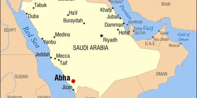 Abha SAUDI-arabian kartta