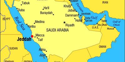 Jeddah SAUDI-arabian kartta