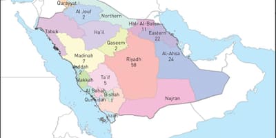 Kartta al ahsa, Saudi-Arabia