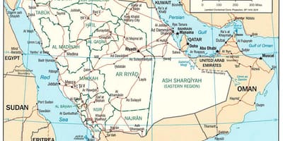 Khobar SAUDI-arabian kartta
