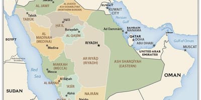 Qassim Saudi-Arabia kartta