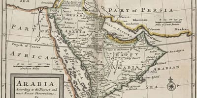 Kartta antiikin Saudi-Arabia