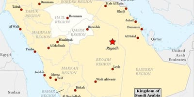 Kartta najran, Saudi-Arabia
