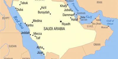Riyadh SAUDI-arabian kartta