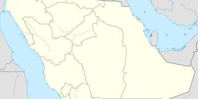 Kartta Saudi-Arabiassa