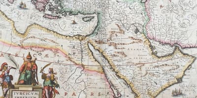 Vanha kartta Saudi-Arabia