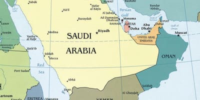 Kartta Saudi-Arabia paikkaan