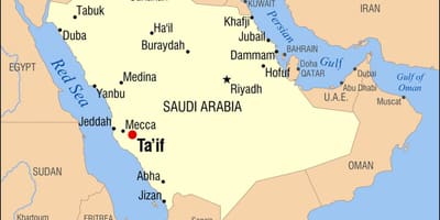 Taif SAUDI-arabian kartta