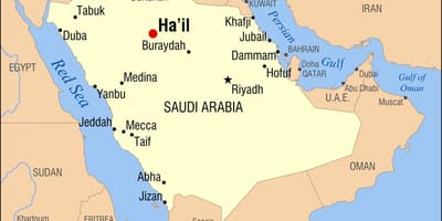 Kartta ave Saudi-Arabia